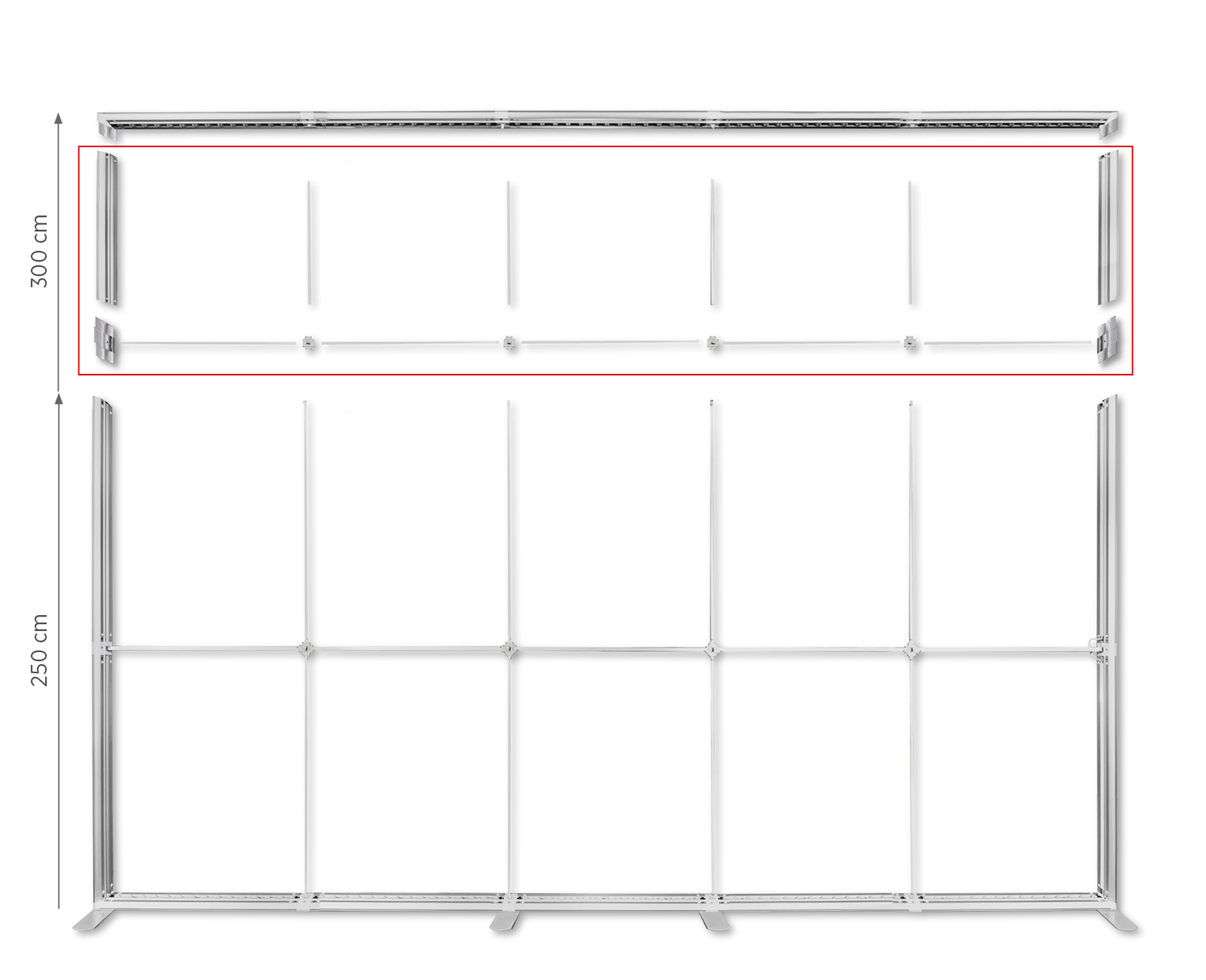 Augstuma palielināšanas komplekts LUMIX™ sistēmai 500×250 cm
